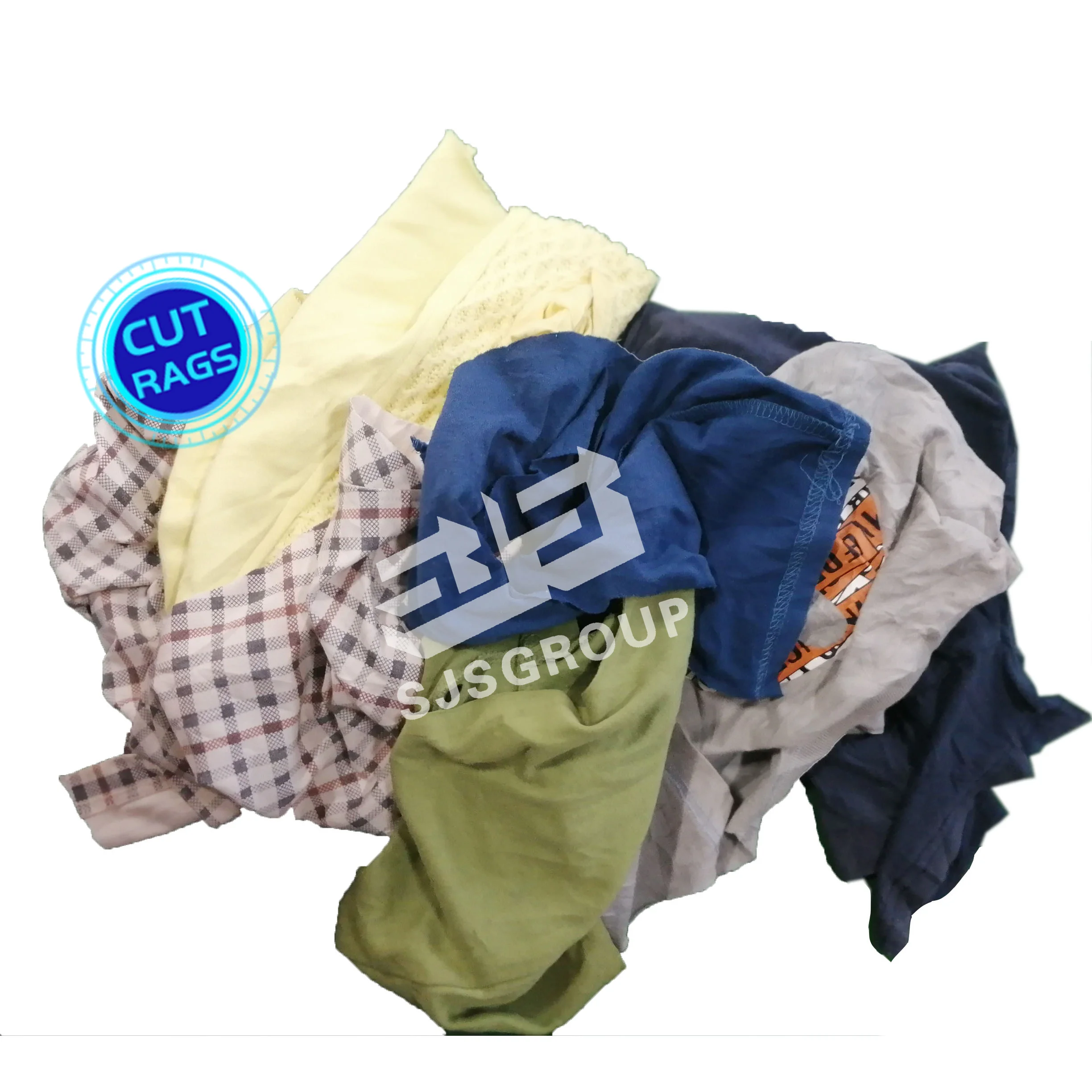 RTS Multicolor 10kg Bag of Rags Cleaning Rags Mixed Color Industrial Cleaning Rags for Industrial