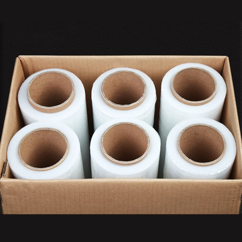 wrapping pvc stretch cling film shrink wrap plastic film 30cm*200m jumbo roll