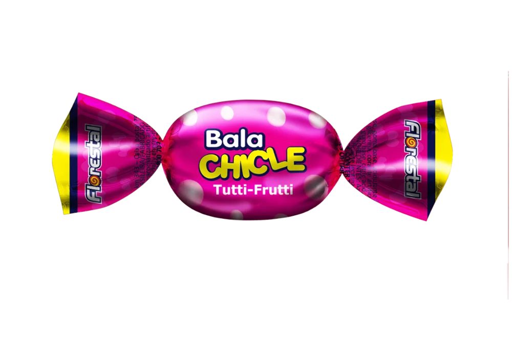 
2602 - Chewing Gum Candy Tutti-frutti Hard Candy 5g 28x100un 