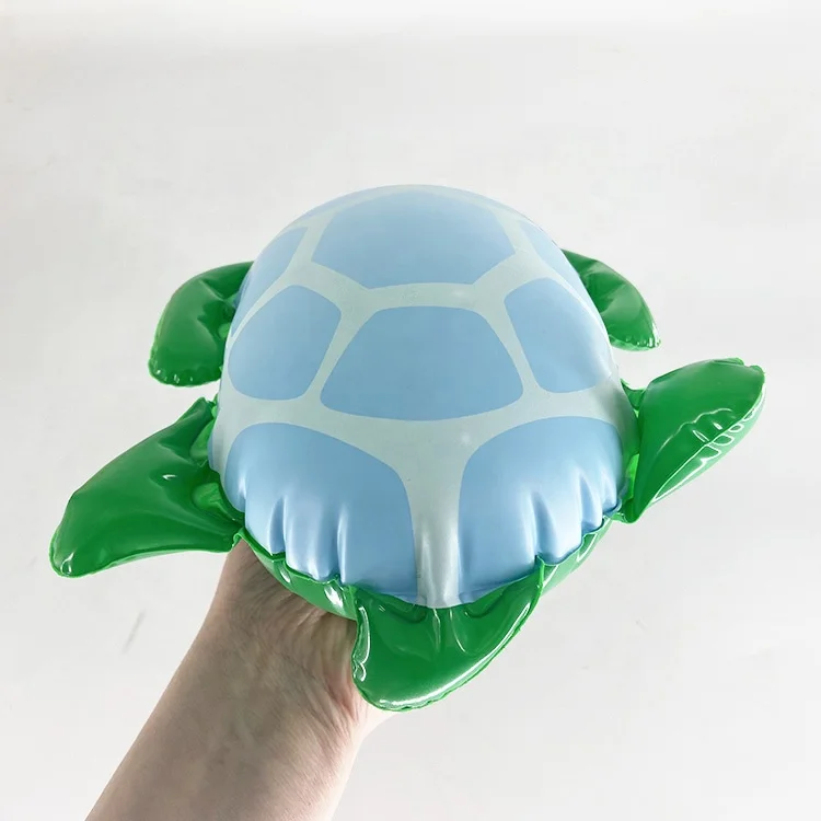 2024 Wholesales Custom Design Water Summer Swimming PVC Turtle Animal Inflatable Kids Toys For Pool