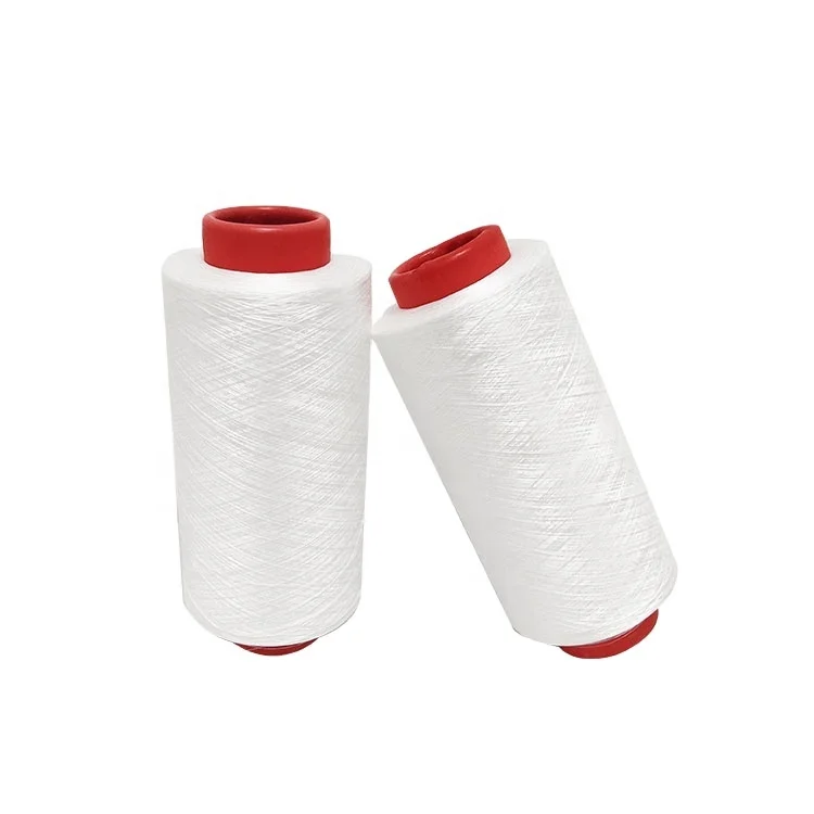 Health care antibacterial flame retardant white 100% PLA filament yarn for weaving dty 75D/72F