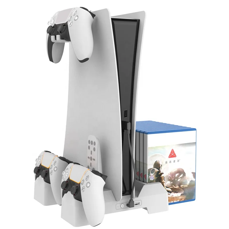 PS5/PS5 Цифровая версия многофункциональные игровые консоли охлаждающая подставка с компакт-диском для удаленного хранения наушников