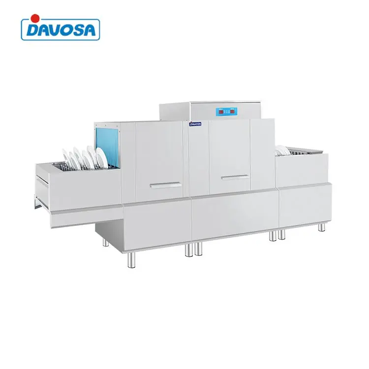 Large capacity dishwashing machine equipment kitchen large industrial dishwasher machine