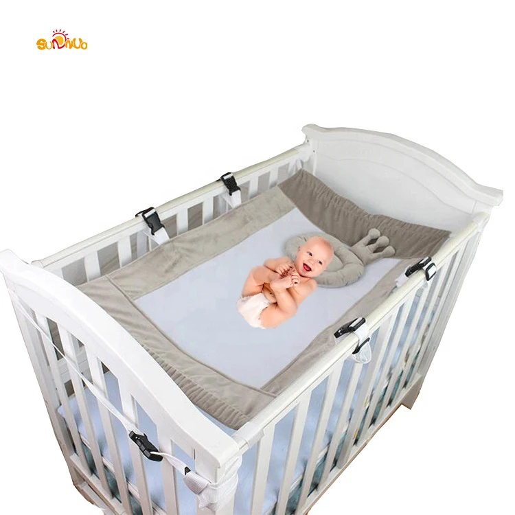 Amazon best sales high quality netting newborn baby crib hammock with metal buckle