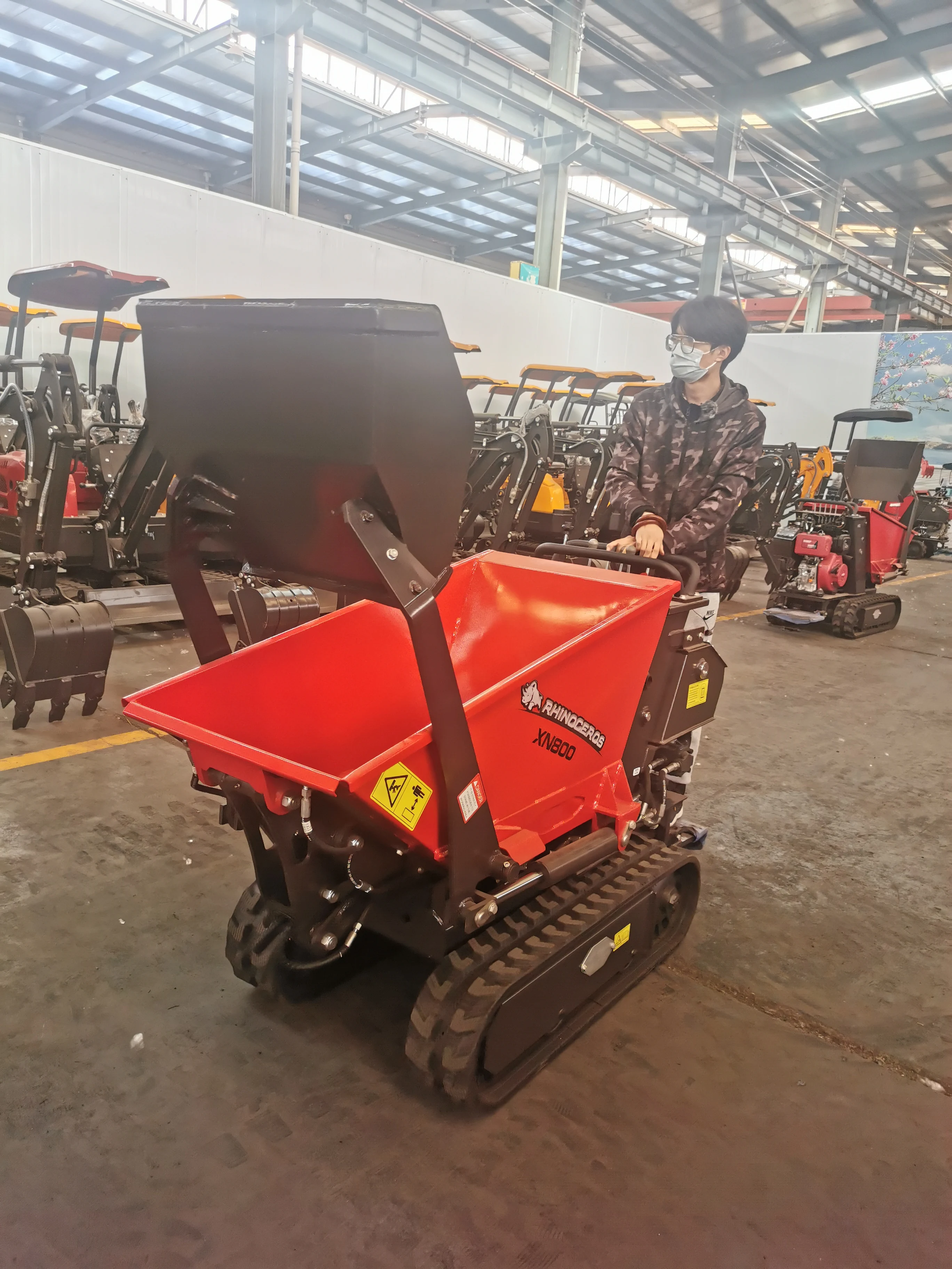 Rhinoceros XN800 CE Lowest Dumper Price  Mini Bagger Digger Mini Crawler new used