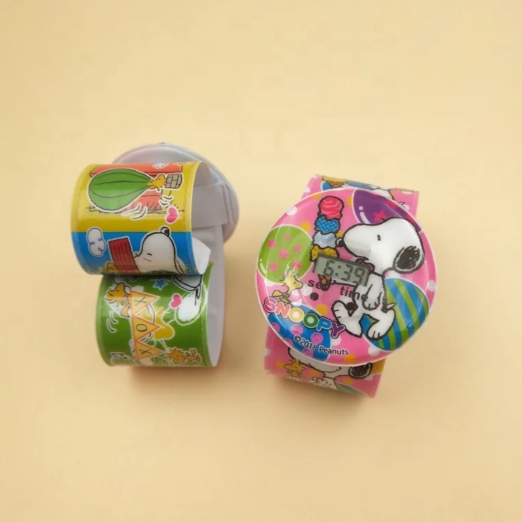 
Popular design lovely cartoon dog image snoopy printing color customizable watch children 