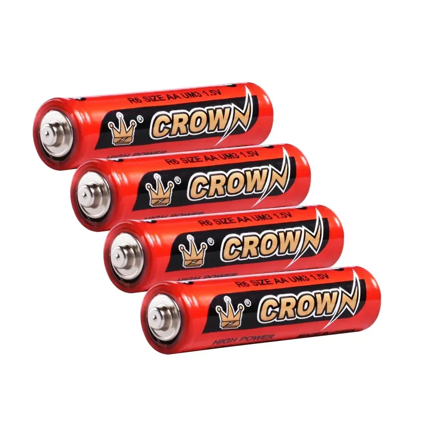 CROWN C углеродная цинковая ПВХ Куртка детская игрушечная батарея дешевая 1 5 Вольт сухая R6