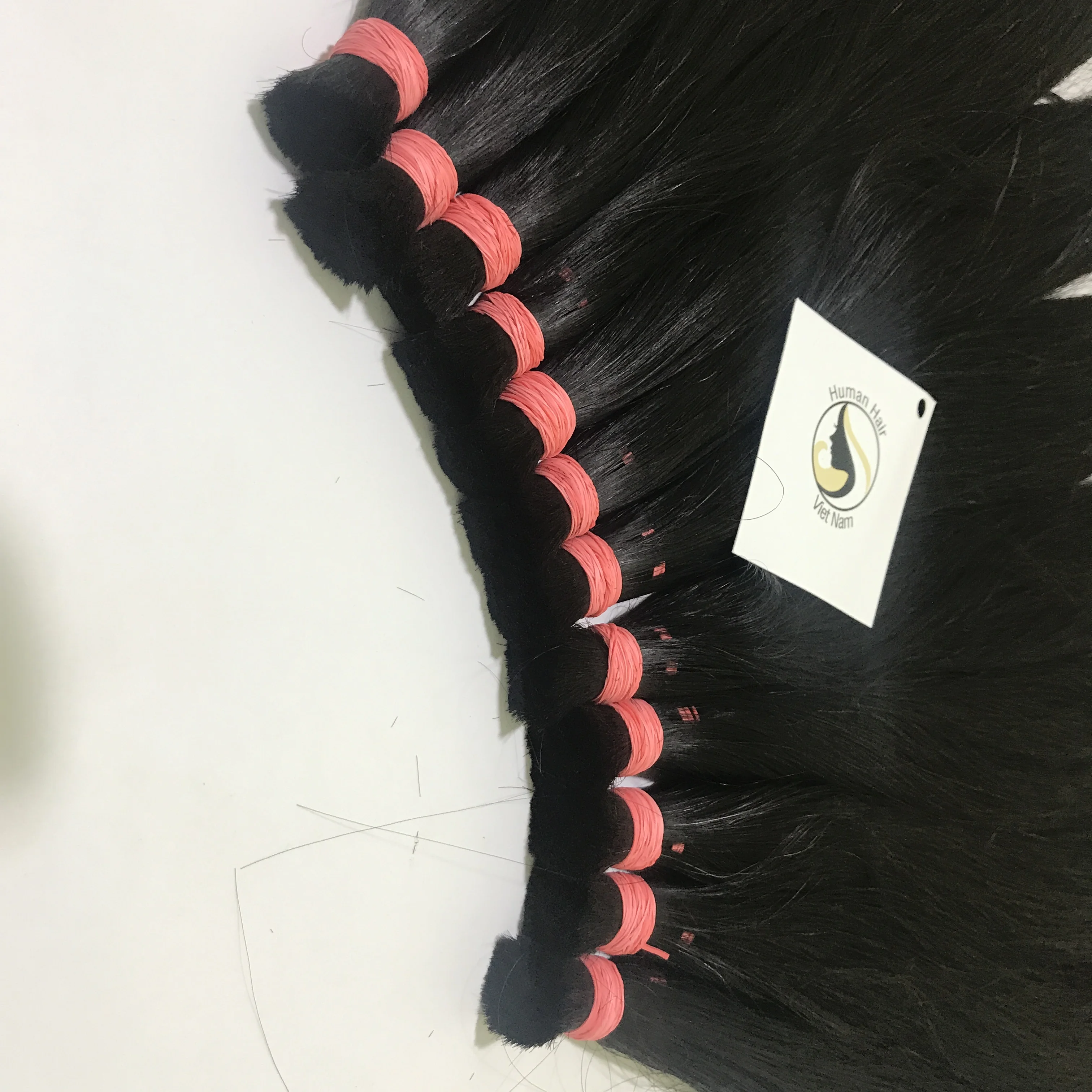 Hair Supplier Raw straight human hair bulk, 100% virgin raw southeast asian virgin hair bulk extensions wholesale