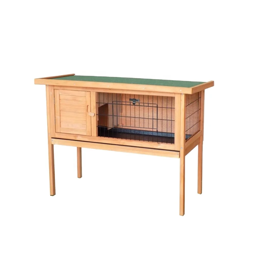 Raised Single Rabbit Hutch ,Guinea Pig cage ,Ferret Pet Cage House Run