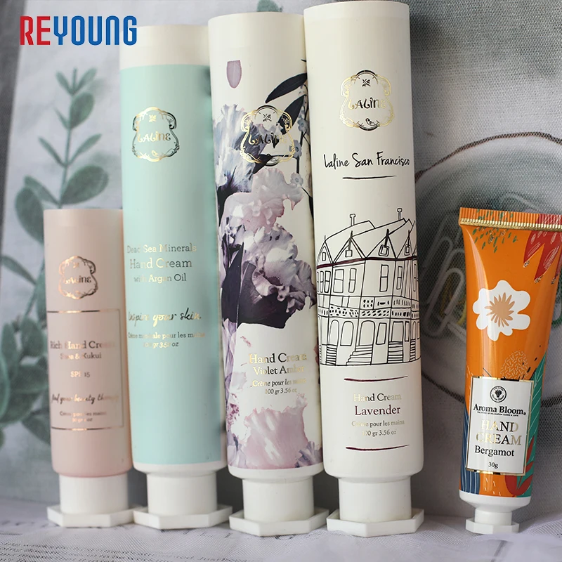 Factory Customized 100g 120g 150g PE Tube Body Lotion Hand Cream Anti-sun Cream Facial Cleanser Packaging Plastic Tube with Caps
