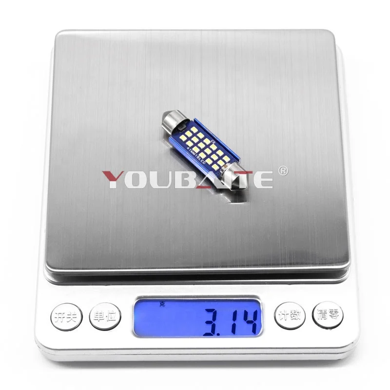 High Brightness Car Interior Light Bulbs / Car Interior Dome Led Lights 12V Festoon 2016-12smd Canbus Reading Light