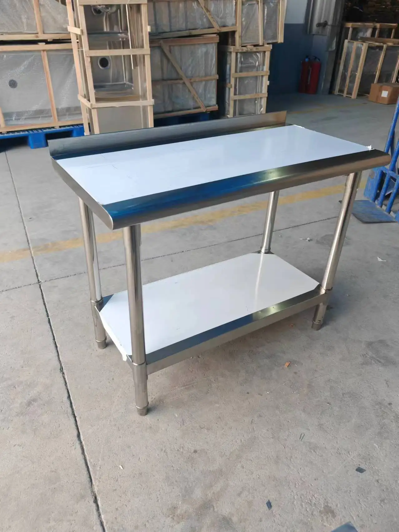 Factory Professional Homemade Stainless Steel Portable Work Table laboratory worktable Commercial Kitchen Worktable for bakeries