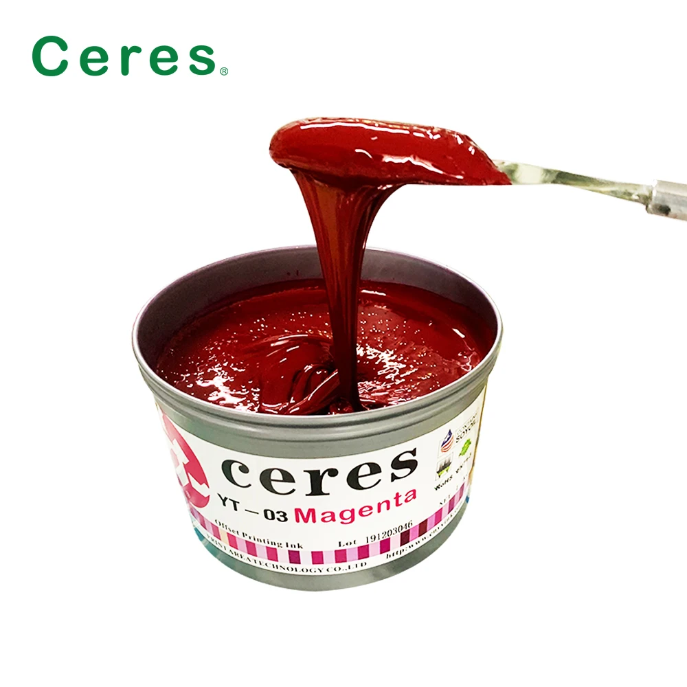 Ceres Advanced Sheet-fed Offset Printing Ink , Offset CMYK 4 Color Ink Manufacturer