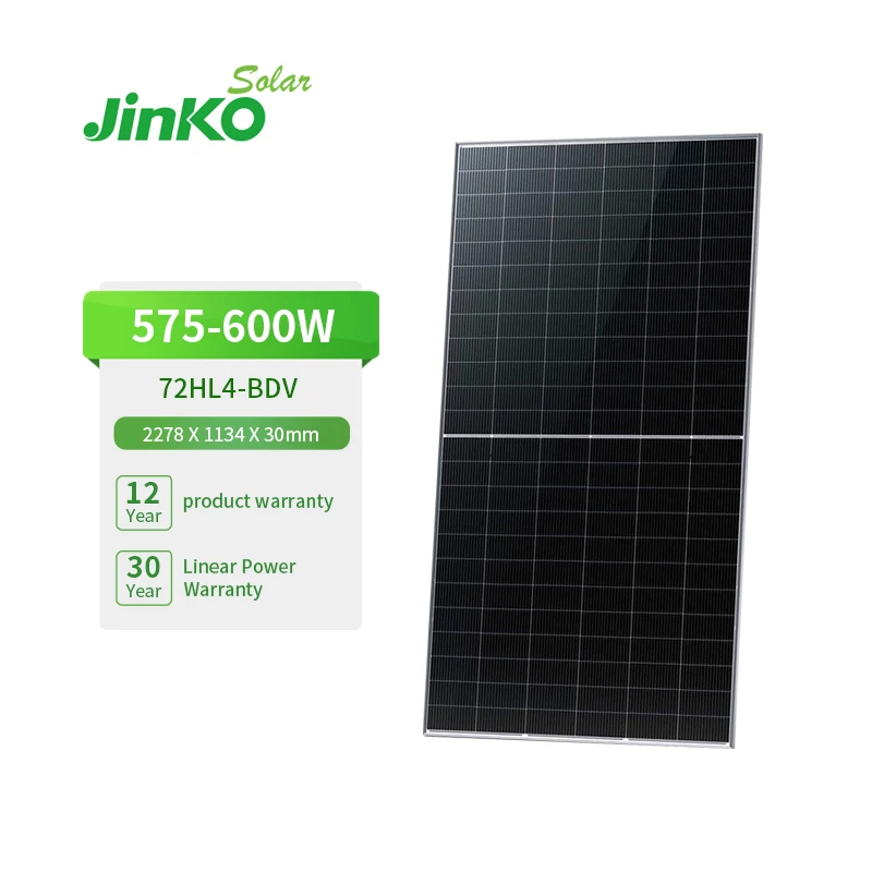 Jinko bipacial Jkm585n-72hl4-bdv Neo N Type 585w для солнечных панелей