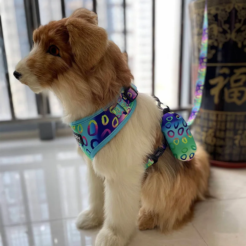 2022 Manufacturers No Pull Pet Harness Reversible Dog Harness set design Custom Adjustable dog harness with reflective logo