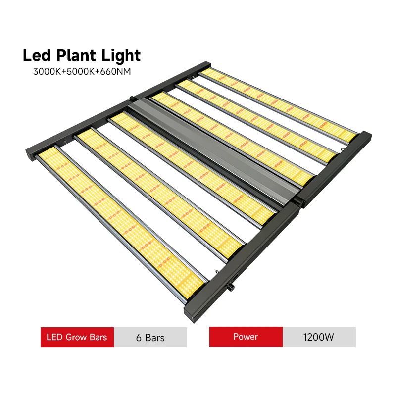 Greenhouse Indoor 600W Dimmable Plant 6 Bar Full Spectrum 1000w 800w 640w Lamp Led Growing Lights