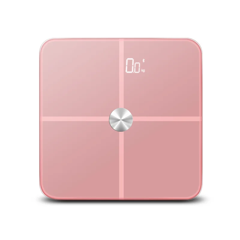 Software Reengineering Modern Style 180kg ITO Glass Conductive Coating Bathroom Scale Body Fat Smart Scales With An APP