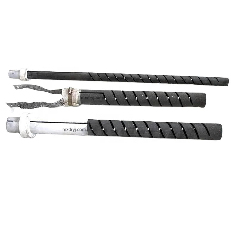 Double spiral heating elements silicon carbide sintering sic rod heating zirconia