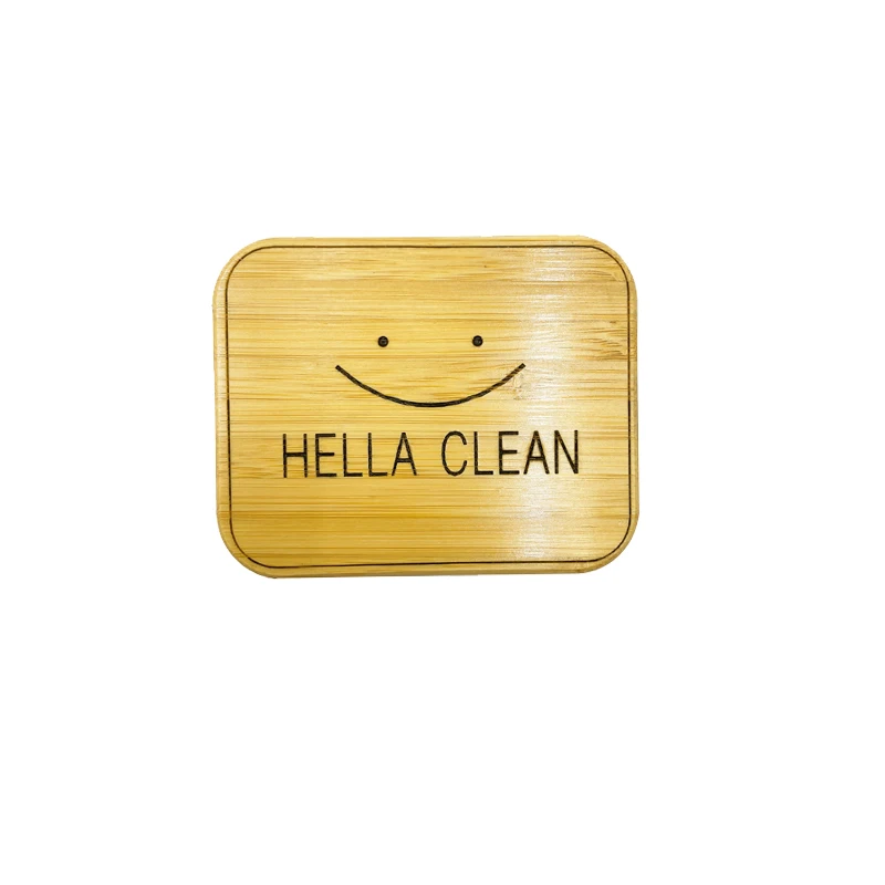 Custom Round Or Square Double Sides Dishwasher Sign Reversible bamboo Laser engraving Dishwasher Magnet Clean Dirty Sign