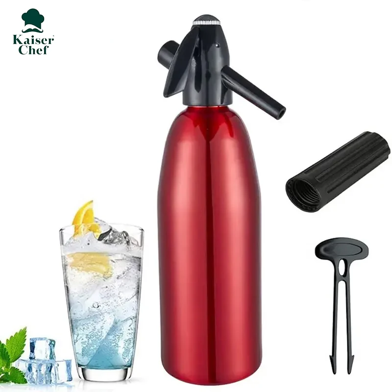 Hot Selling Trend Metal Soda Maker Machine 1000ml Co2 Cartridge Soda Siphon