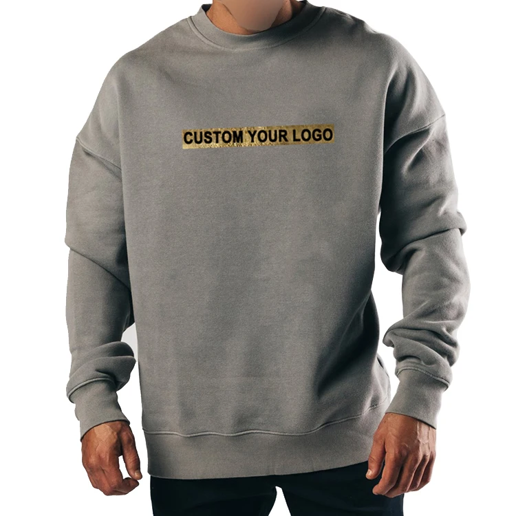 OEM Wholesale Manufacturer Cotton Sports Men Plain Sweatshirt Streetwear Crewneck Pullover Mens Sweatshirts