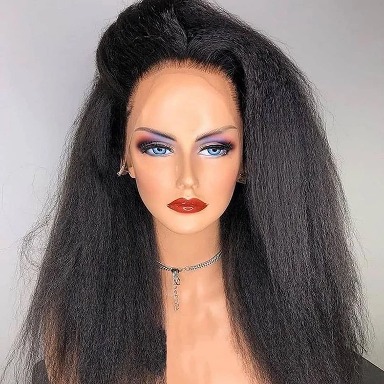  Wholesales Natural Black Kinky Straight U Part 13X6 13X4 Swiss Hd Lace Human Hair Frontal