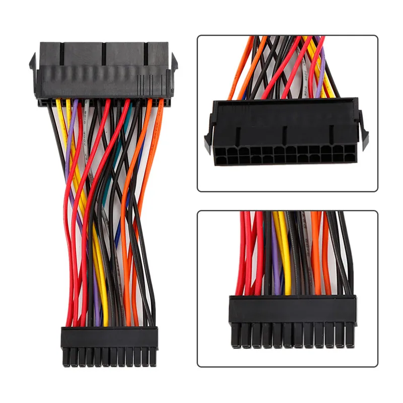 10 см ATX PSU Стандартный 24-контактный внутренний адаптер питания «Мама» в «Мини» 24P «папа» кабель преобразователя для DELL 780 980 760 960 PC