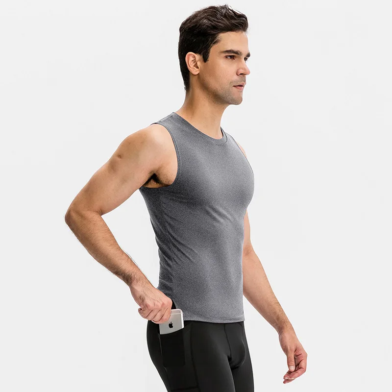 Crew Neck Sleeveless Sport Basketball Shirts Custom Quick Dry Gym Fitness Running Workout Tank Top For Men