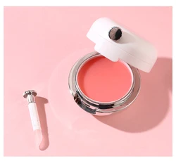 Wholesale Vegan lip blam OEM Ball Lipstick Organic Lip Protect Taste Fruit Embellish Lip Ball Makeup with brush, private logo