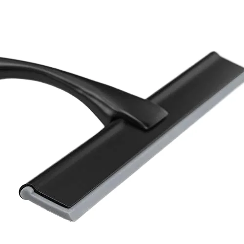 Hot 10-inch Black Stainless Steel Blade Wiper with Rubber for Household Bathroom Window Floor Cleaning with Hook