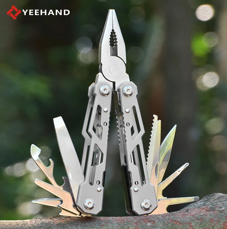 Factory wholesale 13 in 1 full locking multitool pliers mini tools portable outdoor foldable multitool pliers