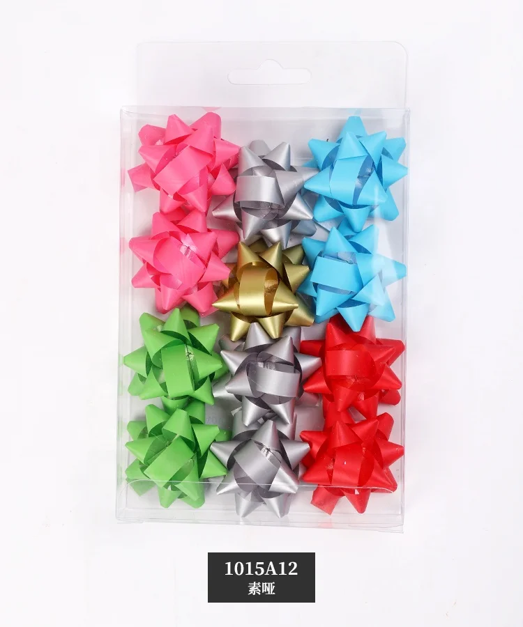 Popular Hot Selling Plastic Ribbon Star Bow Pull Ribbon Flower For Gift Wrapping Bow