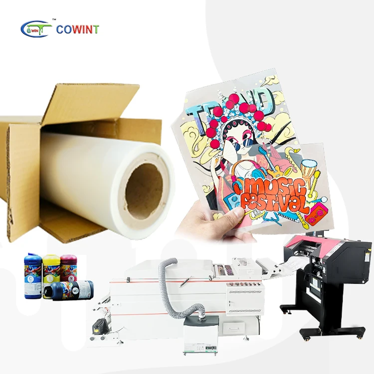 Cowint Factory Direct Sell Hot Peel Heat Transfer DTF Printing Film 60cm 30cm 33cm A3 A4 Pet Roll for T Shirt