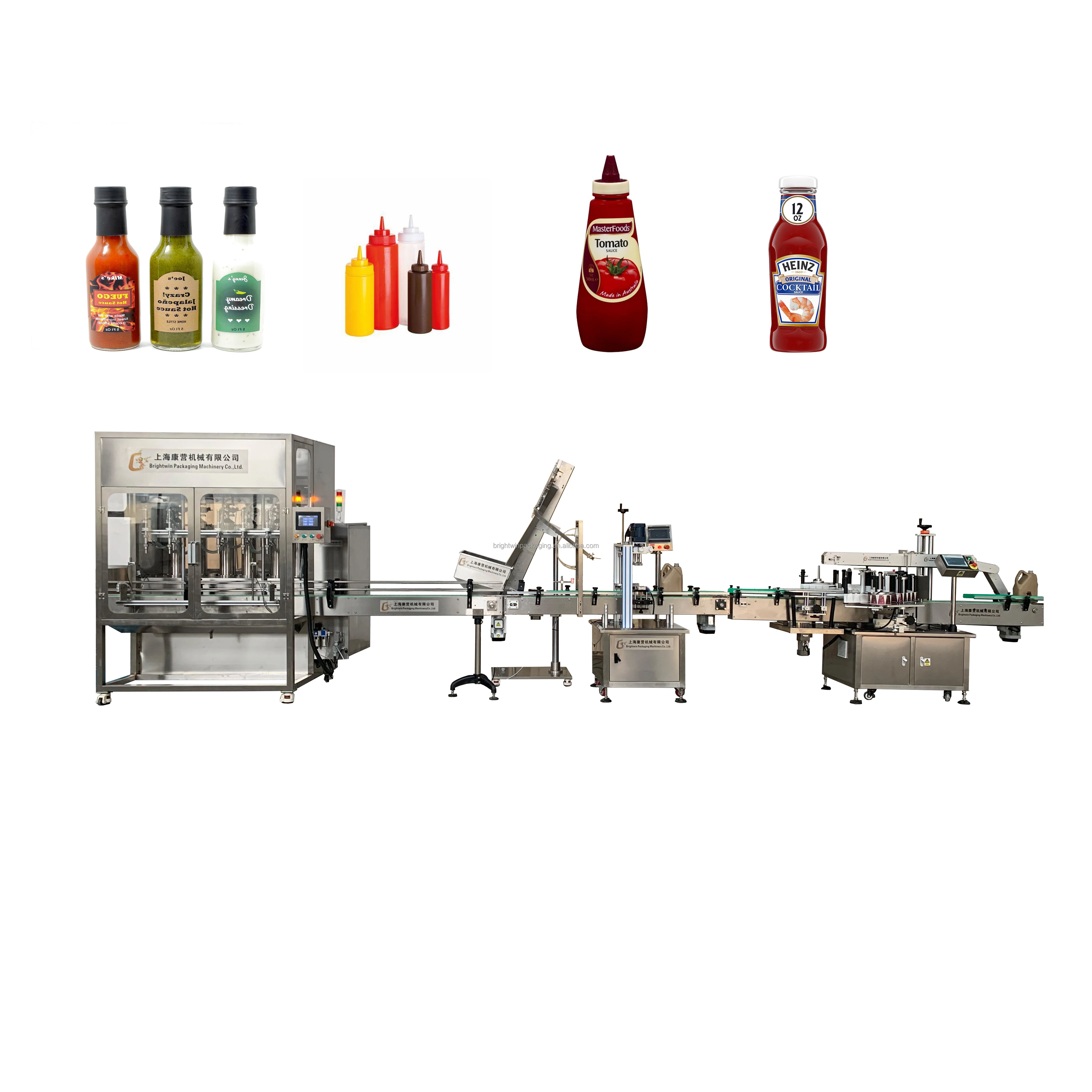 automatic filling capping and labeling machine line for tuna paste with certificate