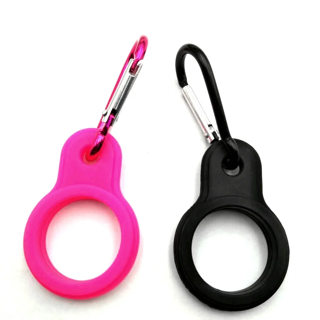 Silicone Colorful Bottle holder Unique Clip & Holder Convenient Carrying Silicone Holder with clip for Water Bottle