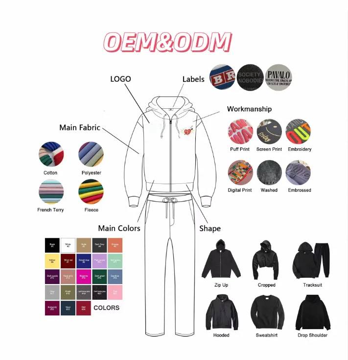 High Quality S-3XL Sportswear men Causal Pullover Blank Sweatsuit Pants Autumn Oversized Cotton  Tracksuit Set mens suits