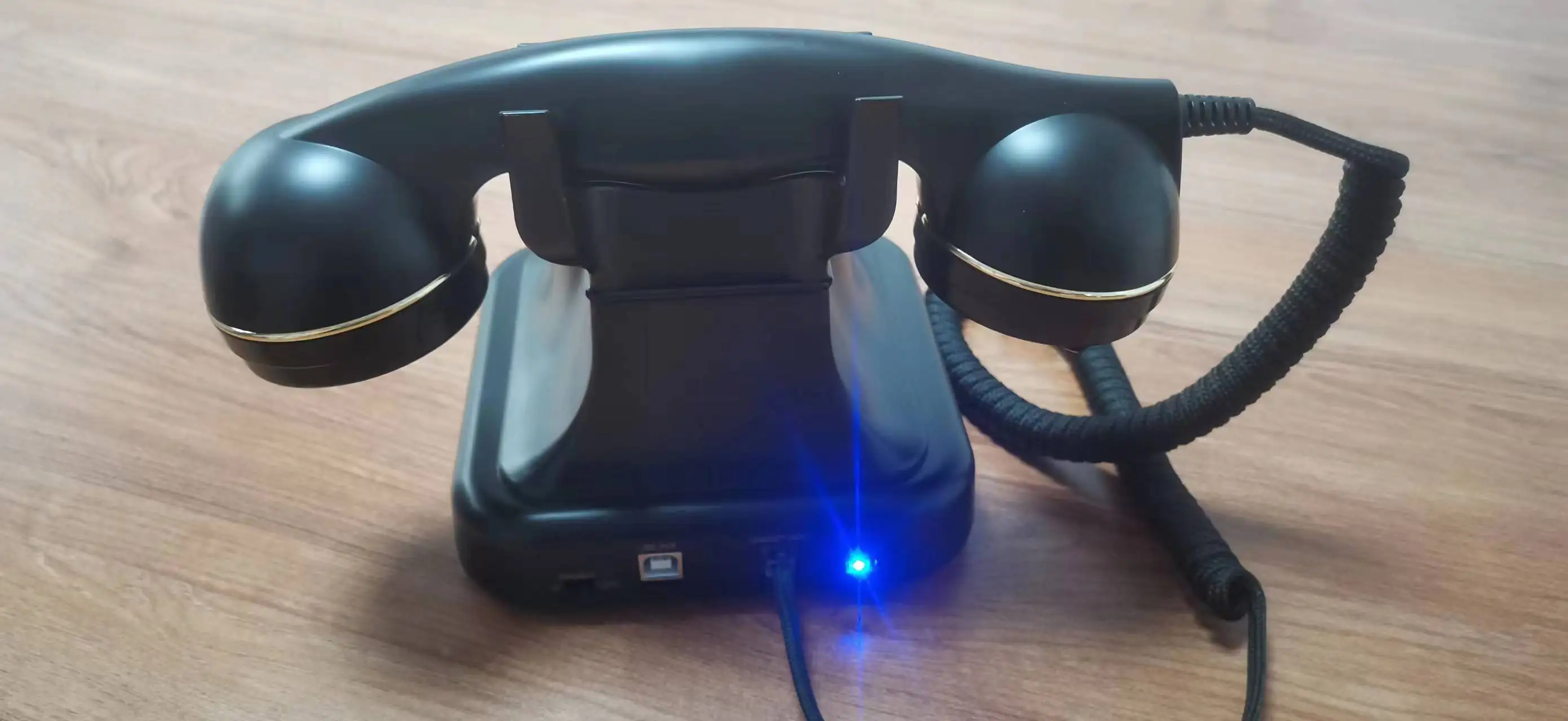 Black Classics Antique Telephone Custom Made Wedding Telephone Handset Telephone Vintage Message Book Meeting Information Record