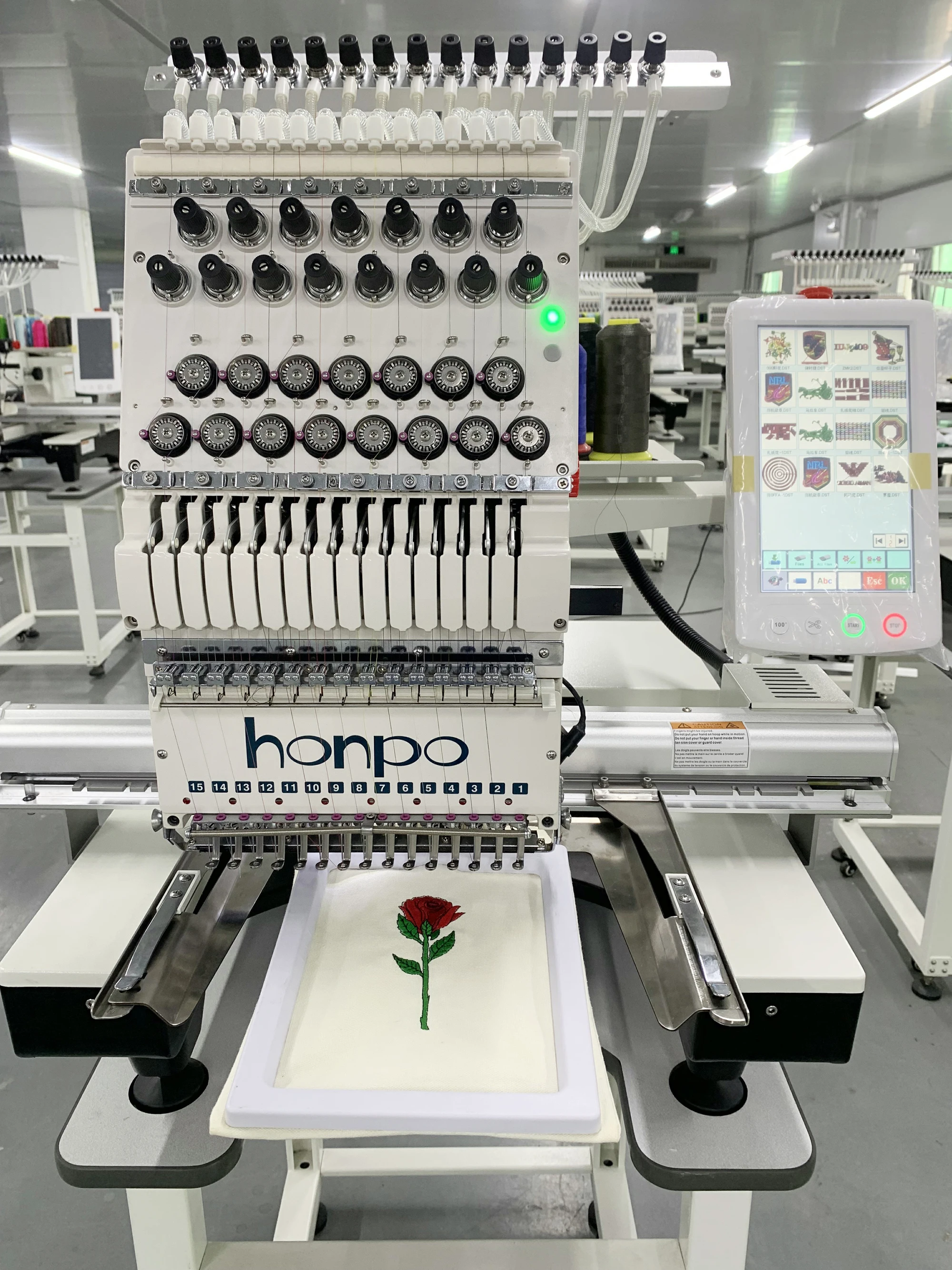 2022 Computer Embroidery Machine Clothes Computerized 15 Needle Best Price Manufacture single head Ca-p Embroidery Machine
