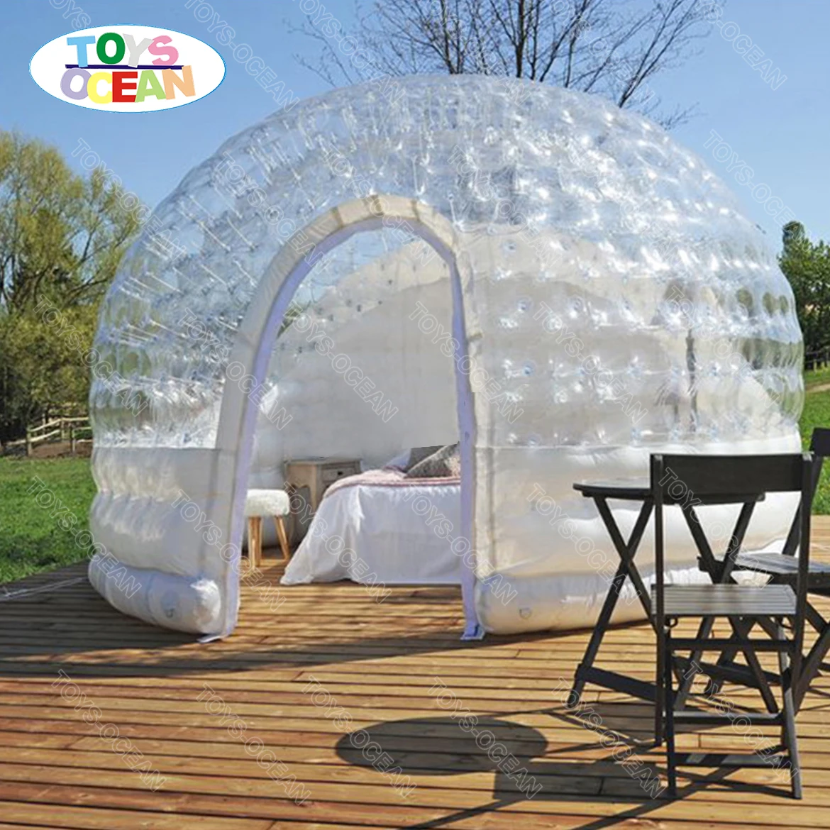 Factory Price PVC inflatable camping tent Transparent Igloo Clear Bubble Inflatable Dome Tent for sale