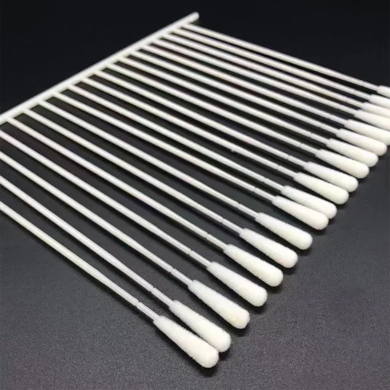 High Quality Nasopharyngeal Flocked Swabs Nylon Flocked Disposable Nasal Flock Swab