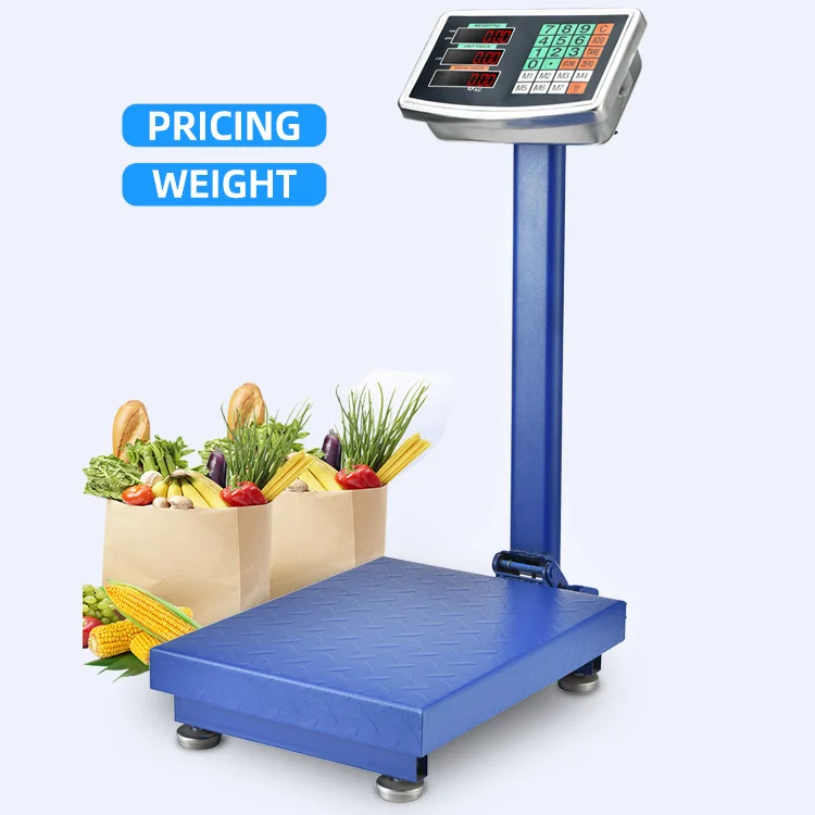Stainless Steel Electronic Digital Weighing Bench Scale With OMIL Printed Labels Certification Platform scale for retail