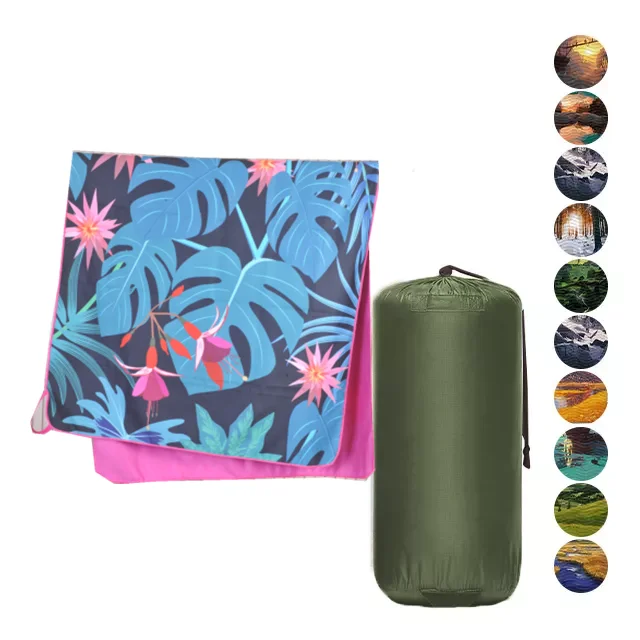 Custom Size Digital Print Adult Woven Pink Beach Towels with Logo Golf Microfiber Waffle Towel