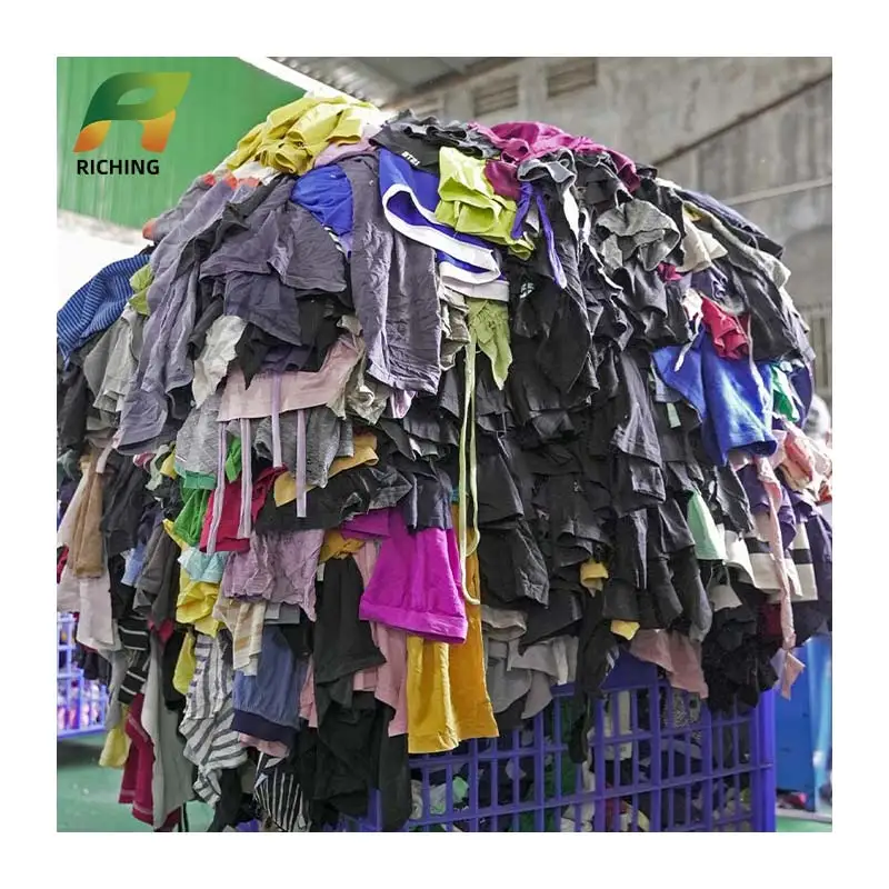 Sari Scraps For Sale Scrap Polyester Fabric Used Recycling Waste Textile Shredding Machine