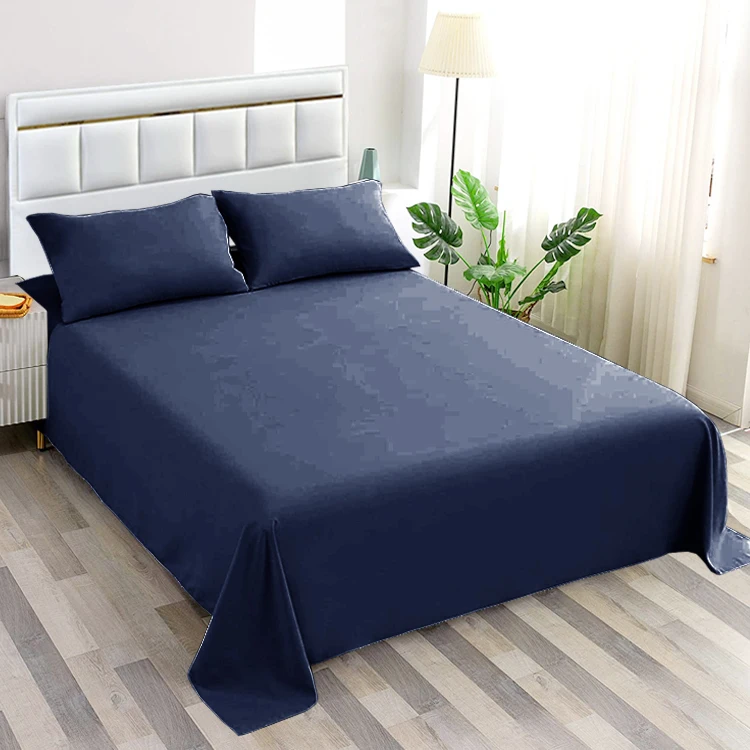 Hot selling home use bedding set microfiber bed sheet sets for hotel flat sheet