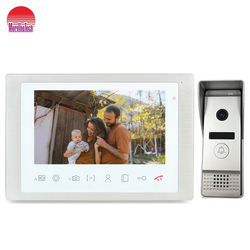video doorbell intercom 2 apartment 10' with sensor button video door phone apartment