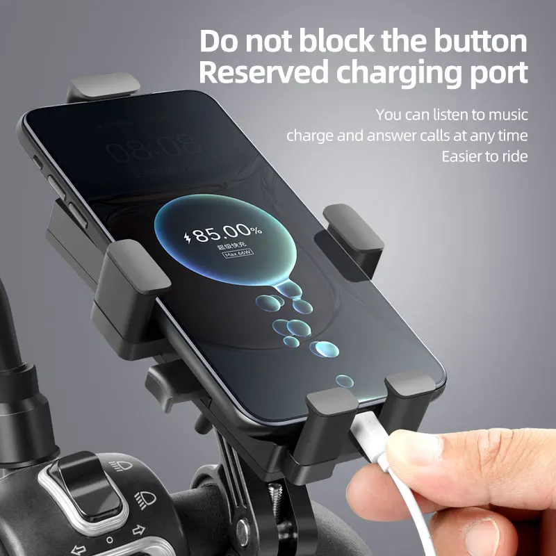 Hot Factory Wholesale Bicycle Mobile Phone Seat Car Rearview Mirror Waterproof Quick Detachable Mobile Phone Bracket