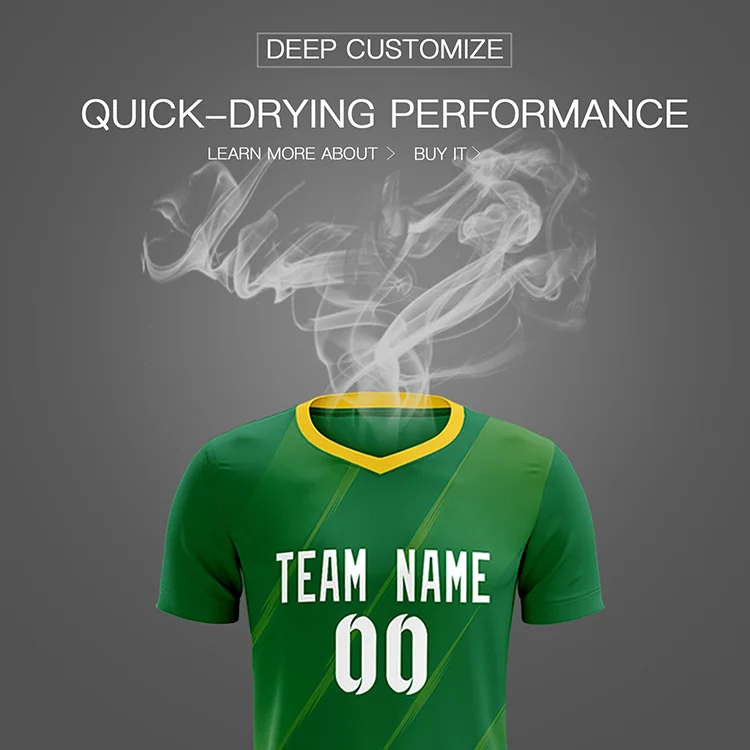 Player Version Custom Soccer Jerseys Men Soccer Wear Breathable Digital Print Jacquard Fabric Youth Full Set Soccer Uniform Kits