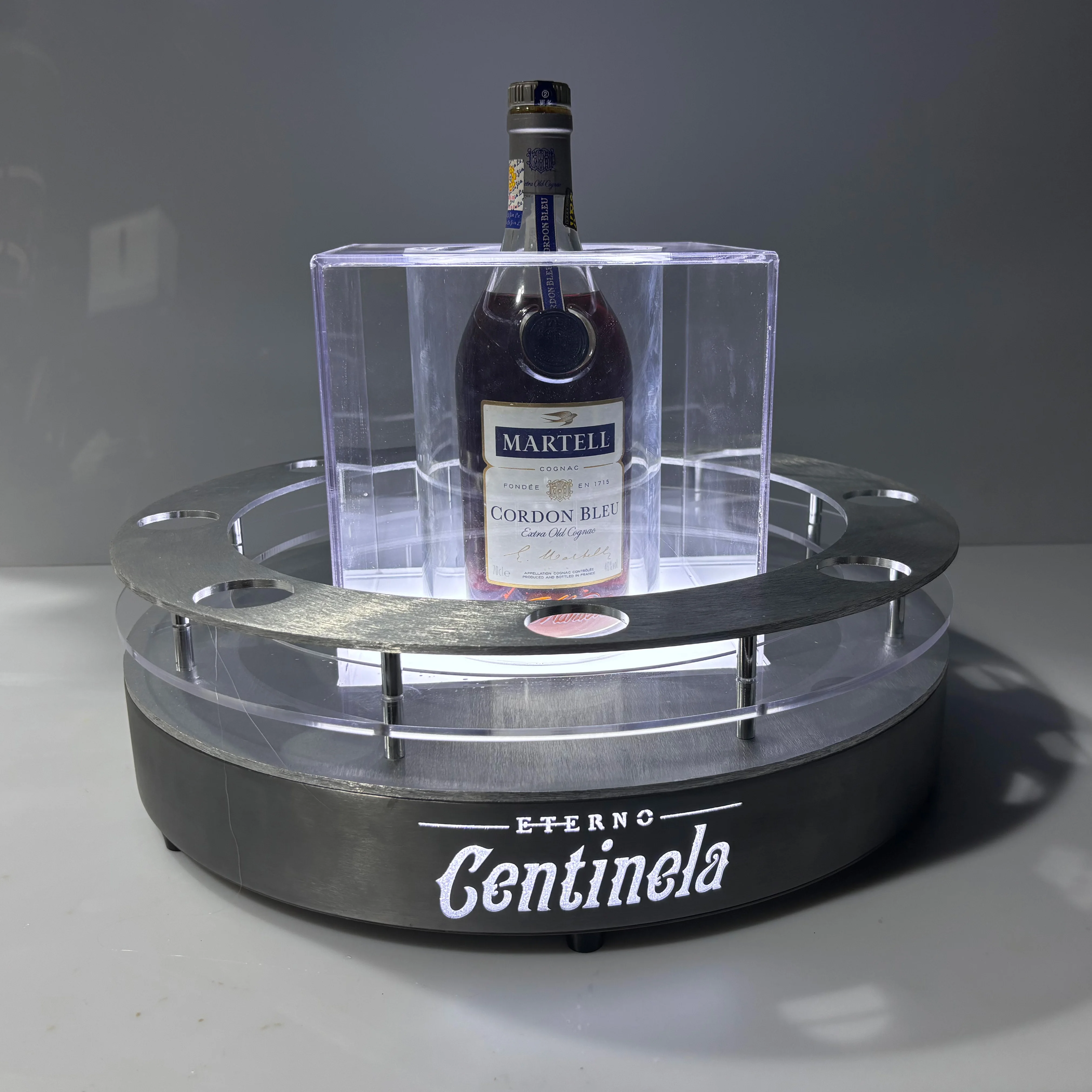 Factory custom LED liquor Bottle Presenter VIP Table Service Tequila Glorifier wine holder for club bar pub