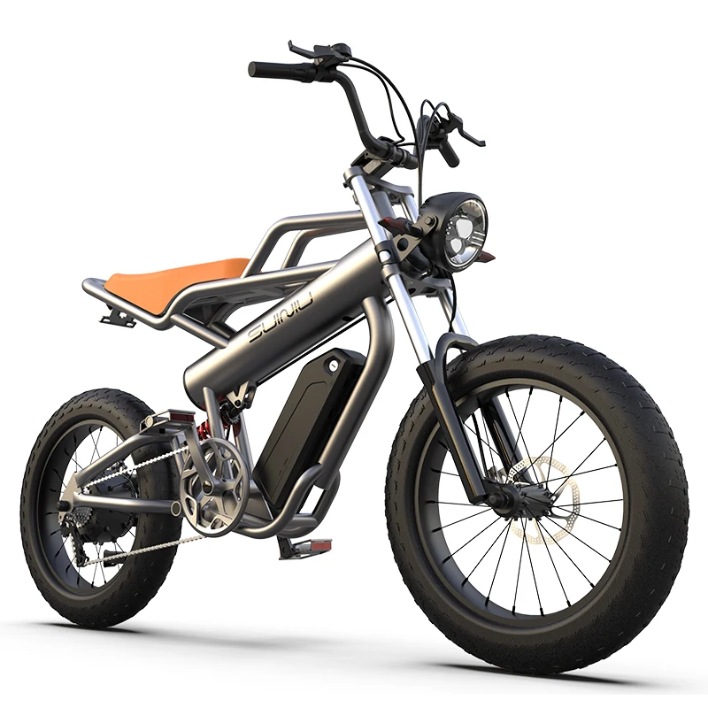 Angelol N20 Fat Tire MTB Electric Bicycle 48V High Power Motor 20AH big Battery Full Suspension Electric Mountain Bike Ebike