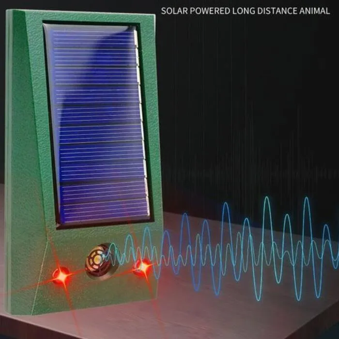 
Garden Farm Park Solar Ultras Onic Animal Repeller Ultrasonic Motion Sensor Expel Dispeller Dog Cat Bird Rabbit Beast Animal ABS 